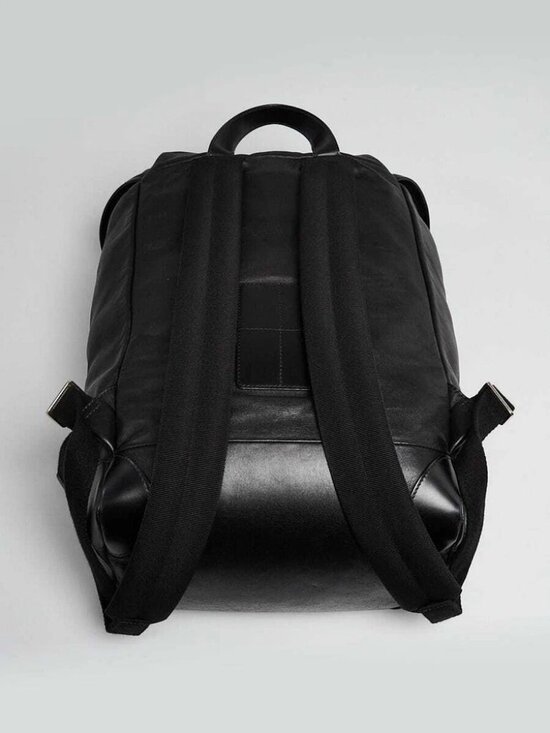 Givenchy Black Leather Drawstring Rider Backpack Bag main image 8